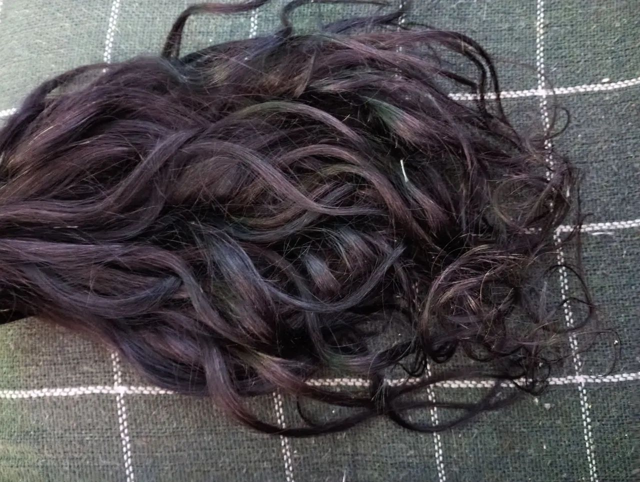 Cabelo humano  65 cm meia cabeça 