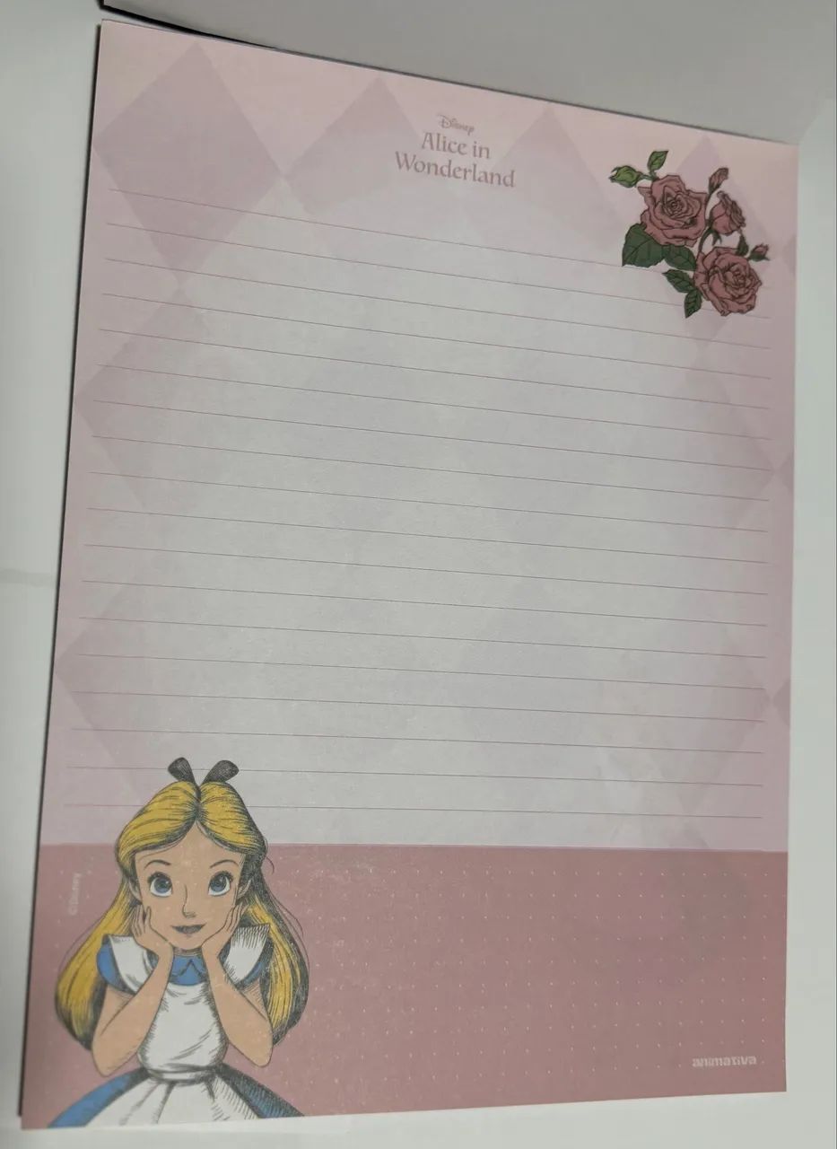 Papel de carta Alice in Wonderland Animativa - Foto 2