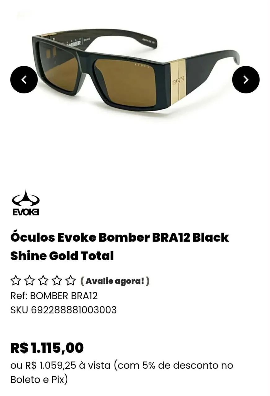 Evoke Bomber Lentes óculos sol novas  - Foto 2