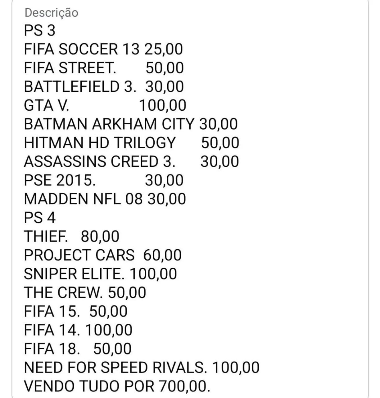 JOGOS PLAY 3 E 4 BARATOS 