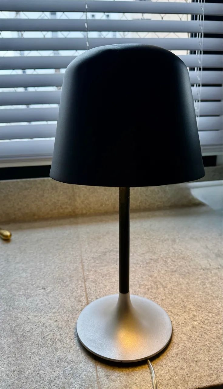 Abajour Dart preto metal  - Foto 3