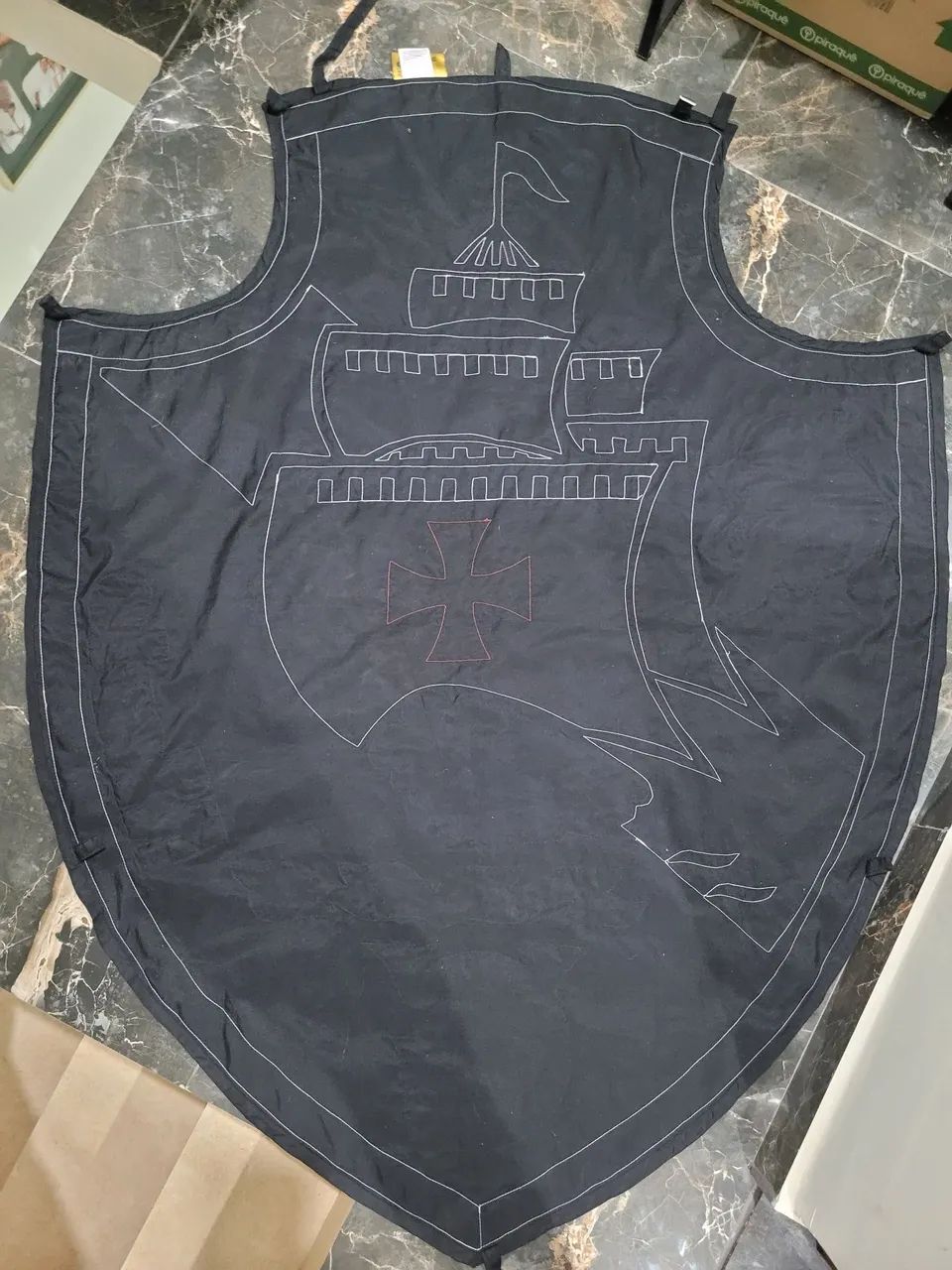 Bandeira Vasco formato do escudo - Foto 2