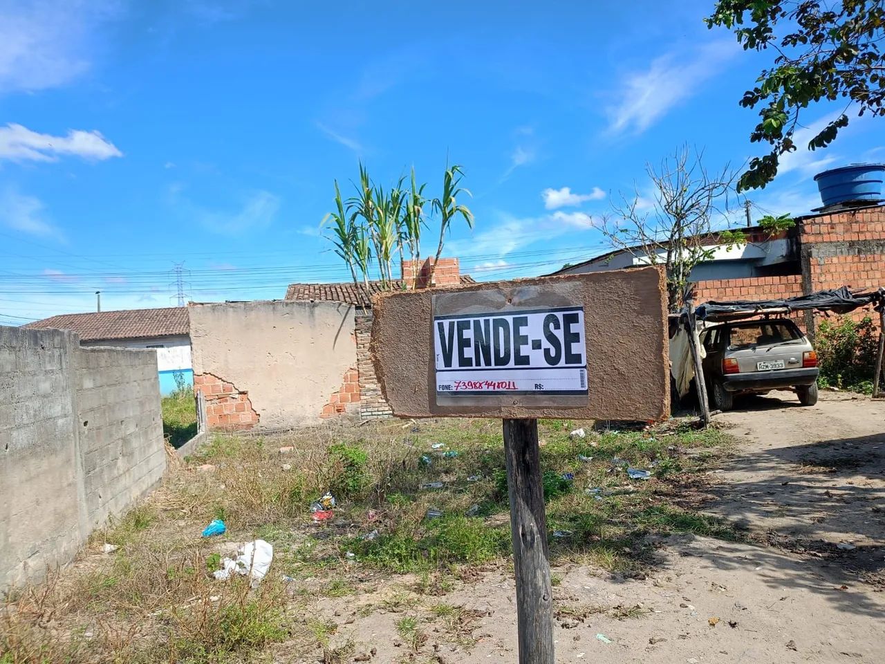 Vendo terreno valor 40 mil 