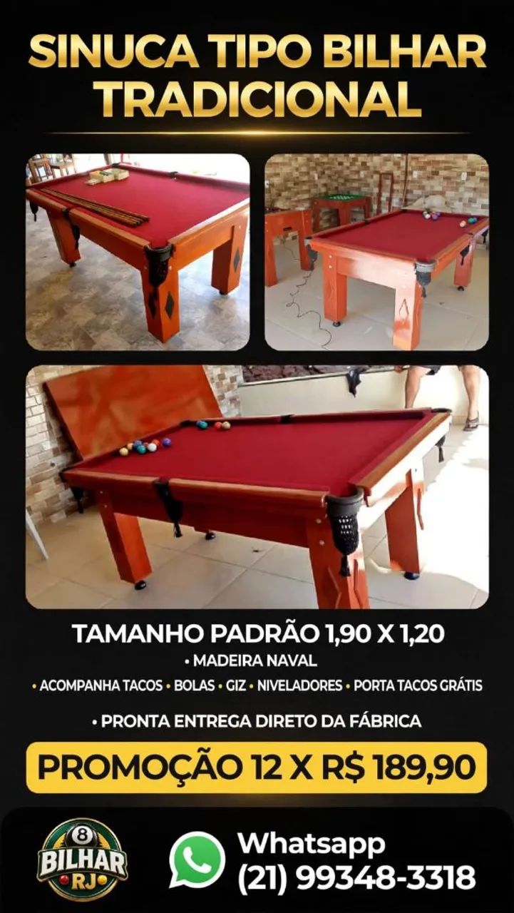 Sinuca Bilhar Em Promoção  - Foto 4
