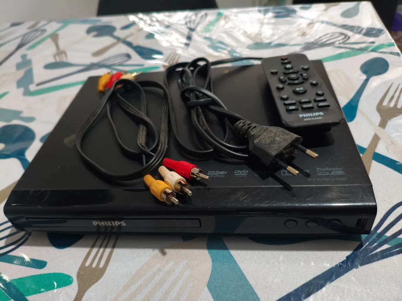DVD Player Philips + Controle e Cabos - Conservado - Foto 4