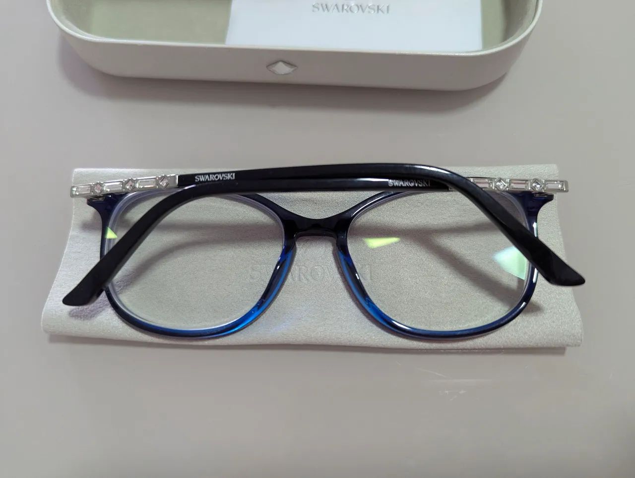 Armação Swarovski Azul - Foto 4