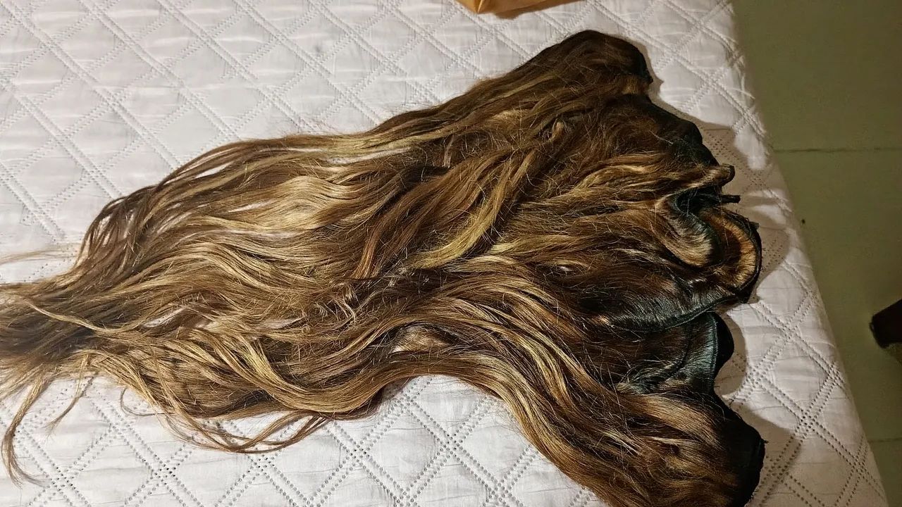 Aplique cabelo natural humano