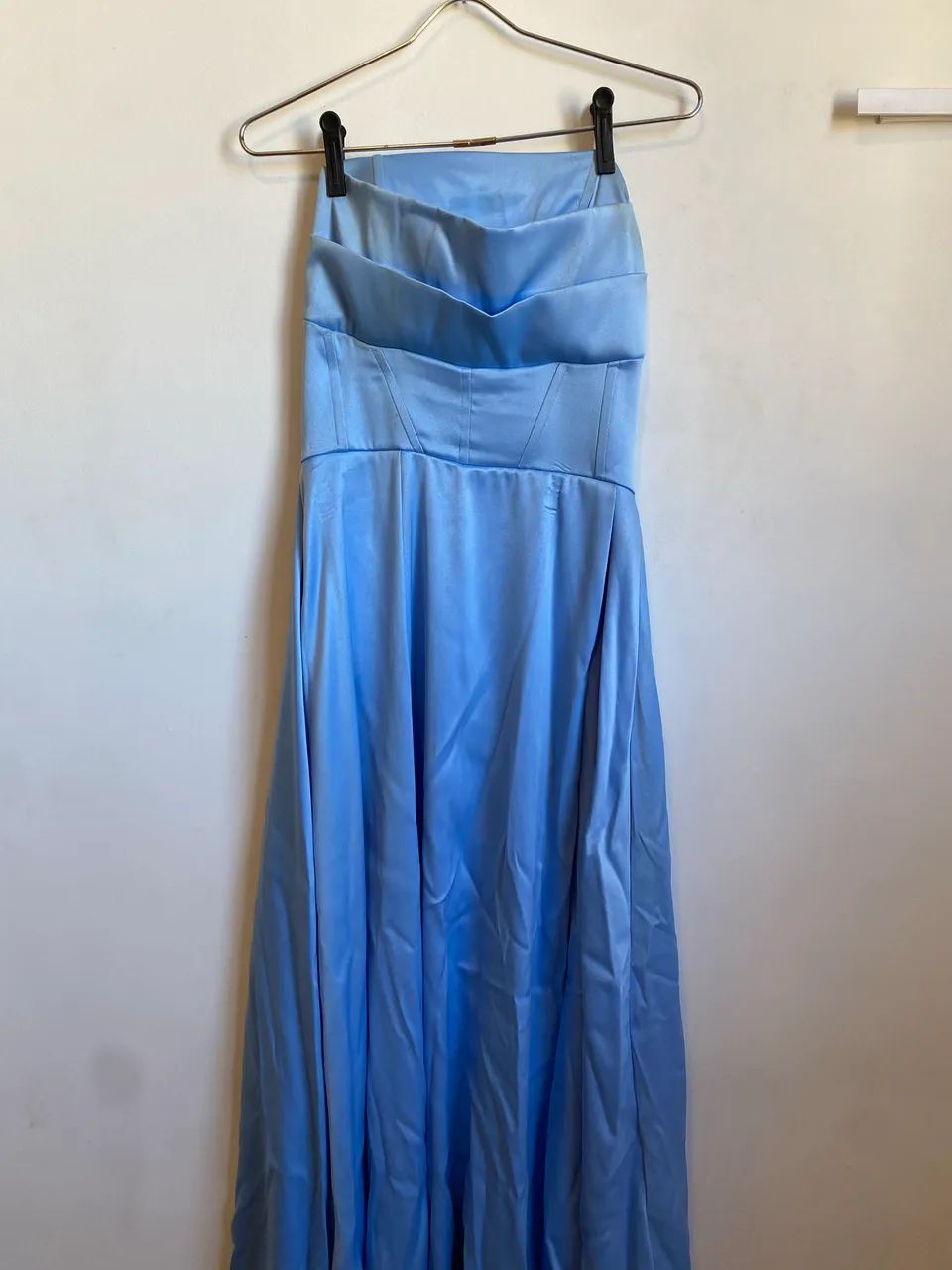 Vestido Elegante longo azul serenity com bojo  - Foto 2