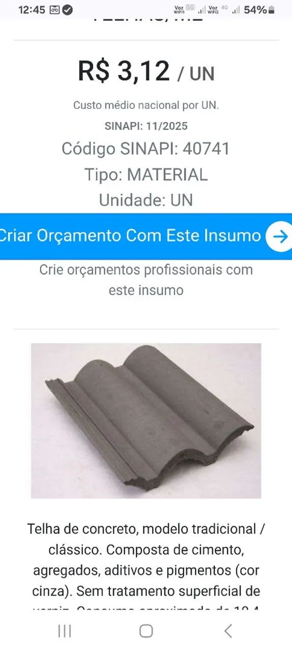 Telhas de concreto ( tegula ) valor R$ 3,50 cada - Foto 4