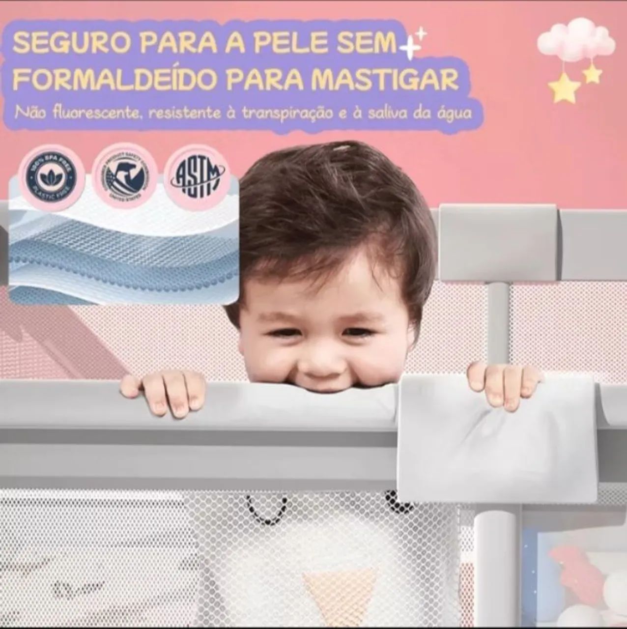 Cercadinho de bebê gigante com objetos extras  - Foto 2