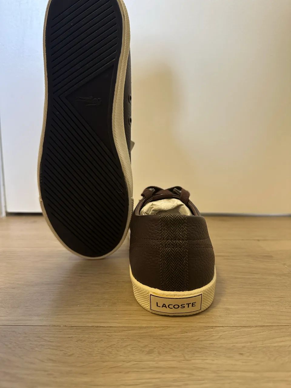Tênis Lacoste Marrom Original Masculino  - Foto 3