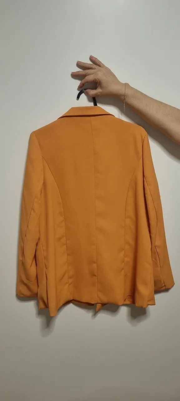 Blazer Laranja Feminino Versátil - Foto 2