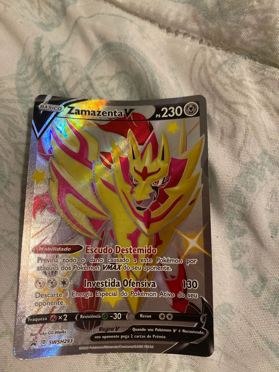 Carta Pokémon zamazenta 