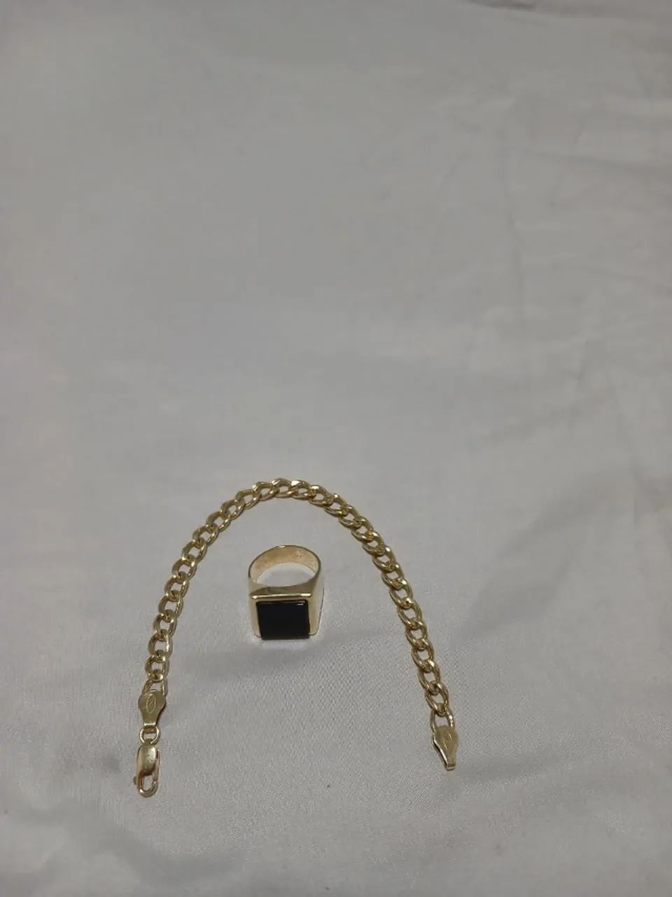 Anel De Ouro + Pulseira de Ouro