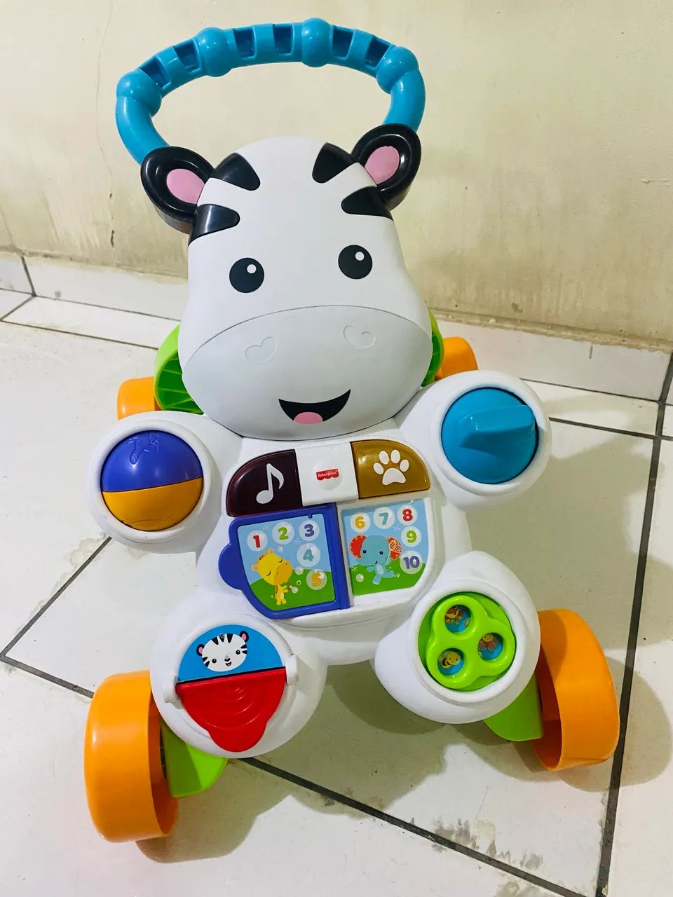 Andador Apoiador de Atividades Zebra Fisher Price - Foto 2