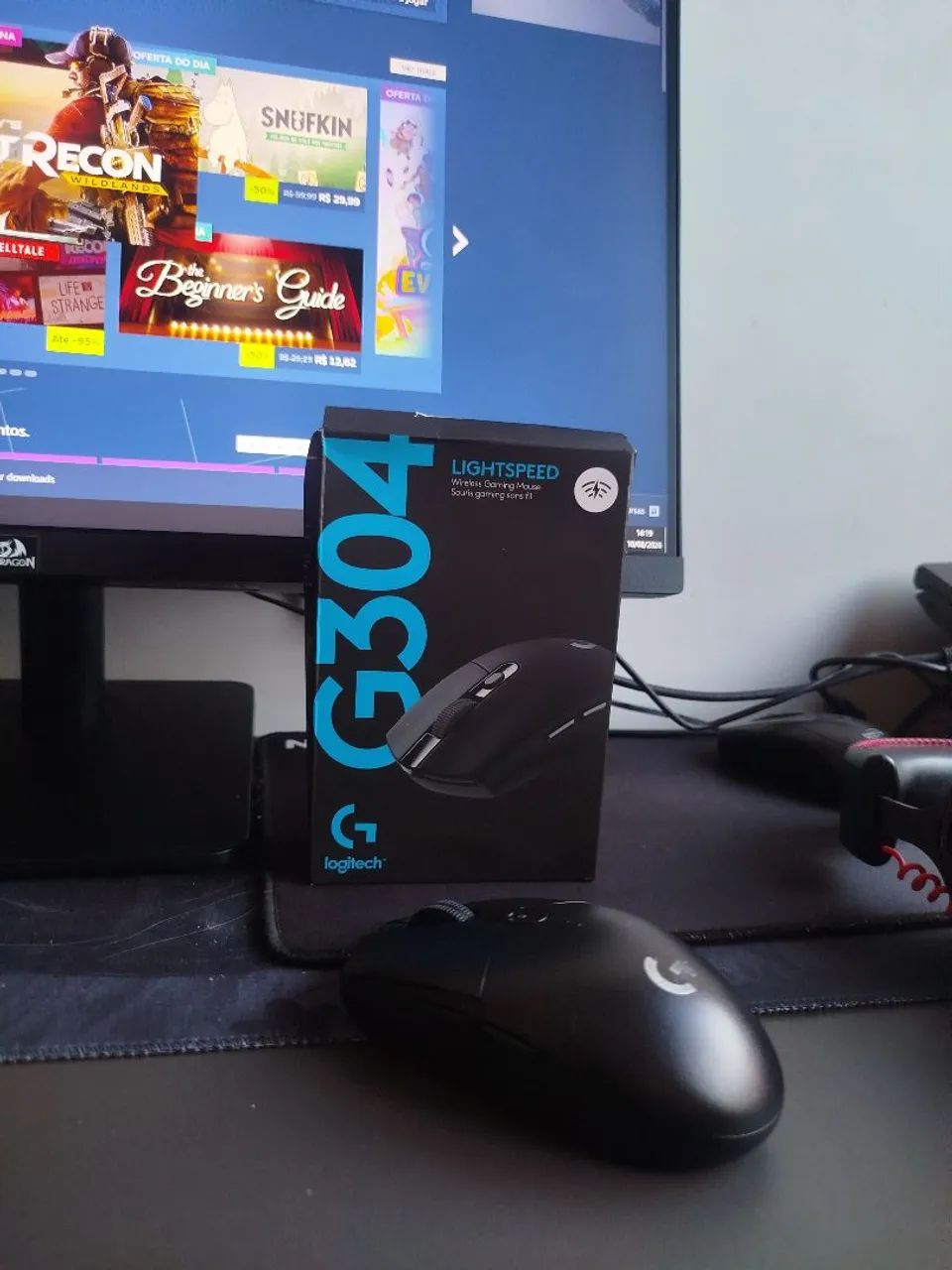KIT MOUSE LOGITECH LIGHTSPEED E TECLADO NPLAY CONQUER 3.0 60%