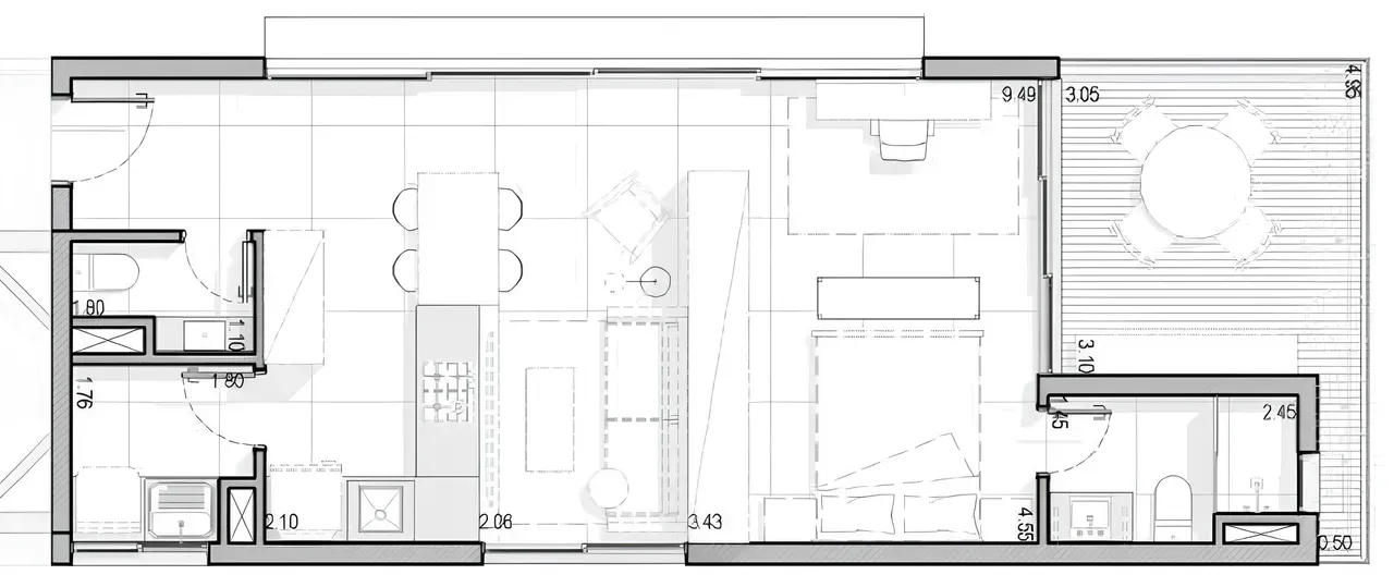 PLANTA 64m²