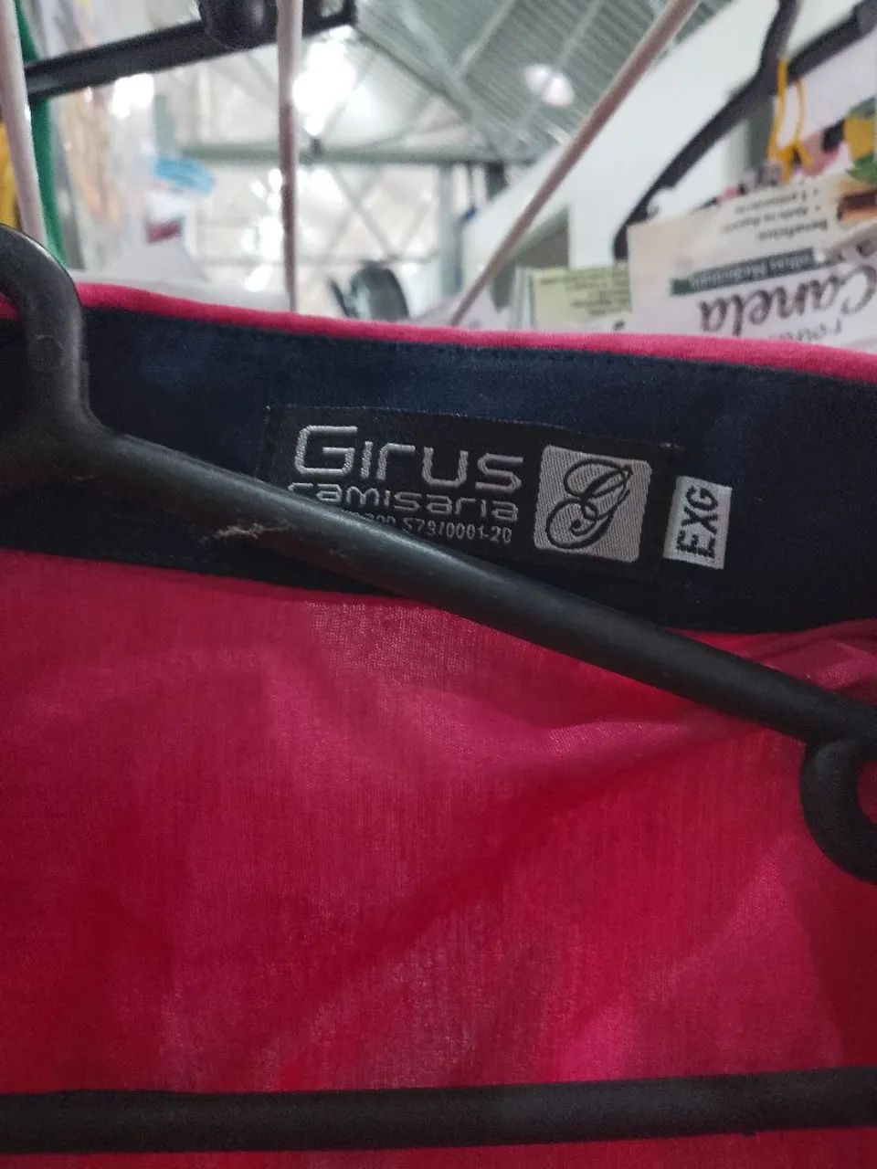 Camisa social masculina, cor rosa - Foto 4