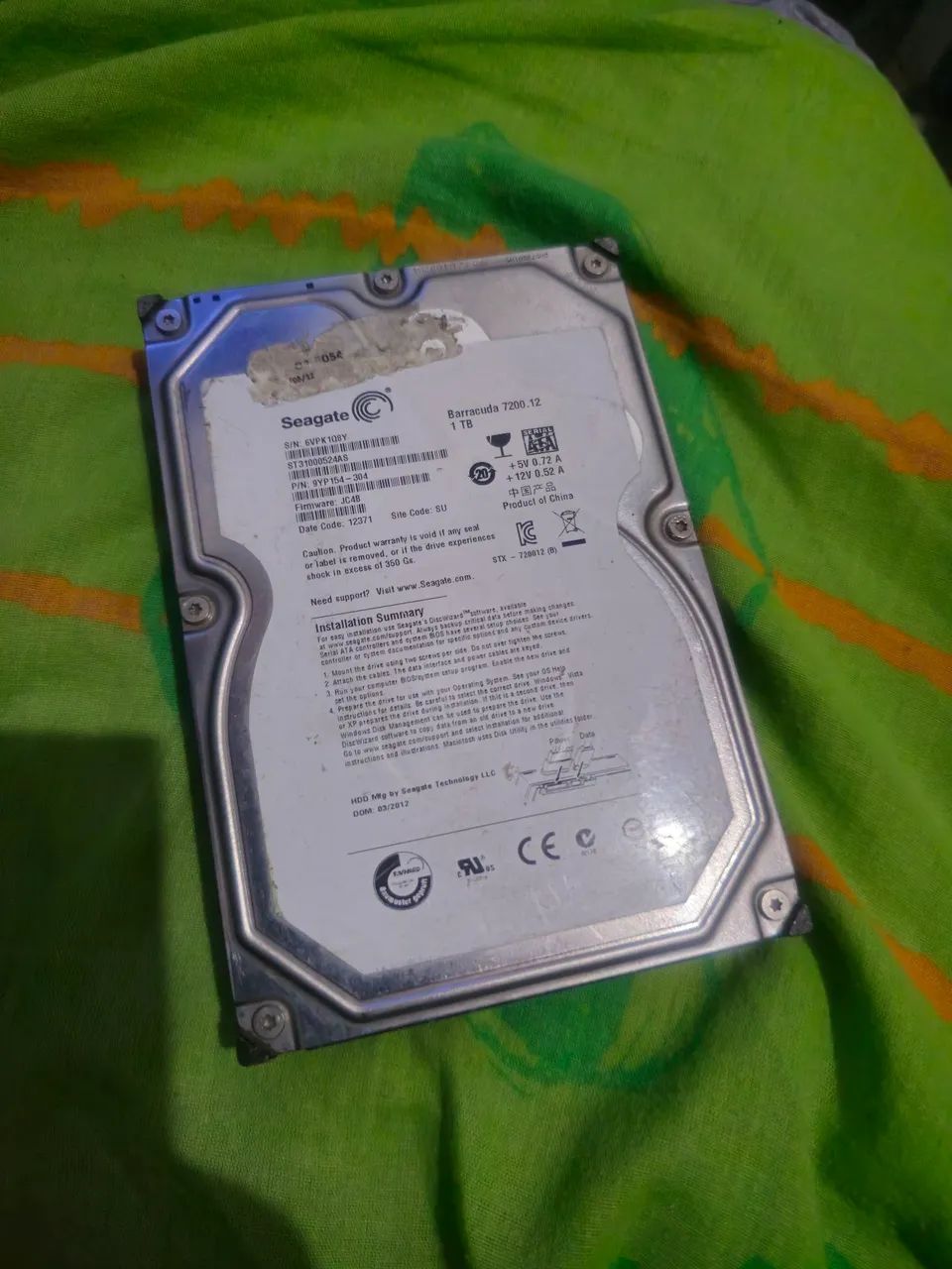 HD SEAGATE 1 TERA 