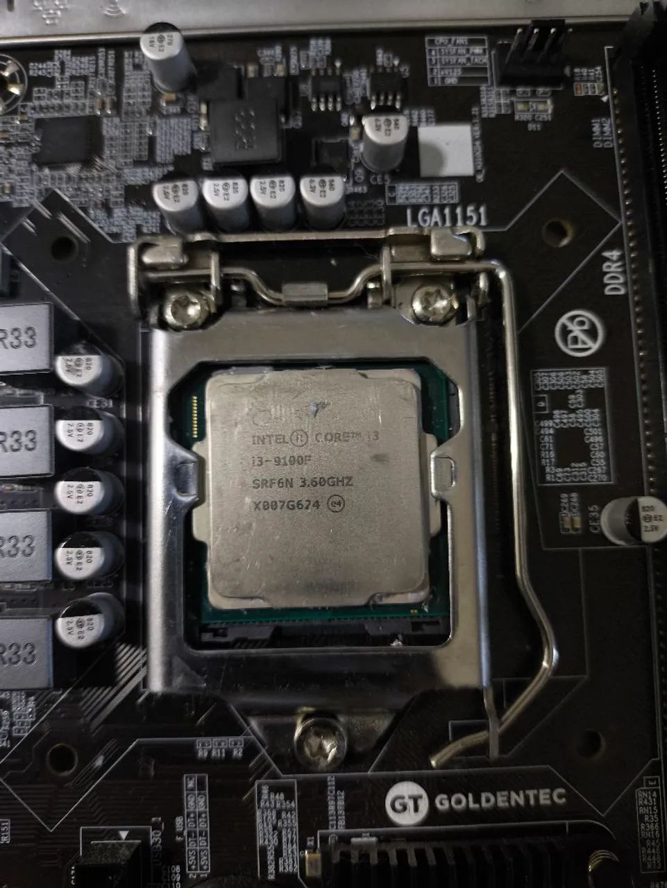 PLACA MÃE GOLDENTEC + i3 9100f  - Foto 2