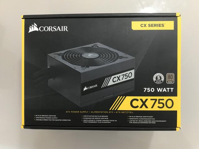 Fonte Corsair 750 estado de NOVA