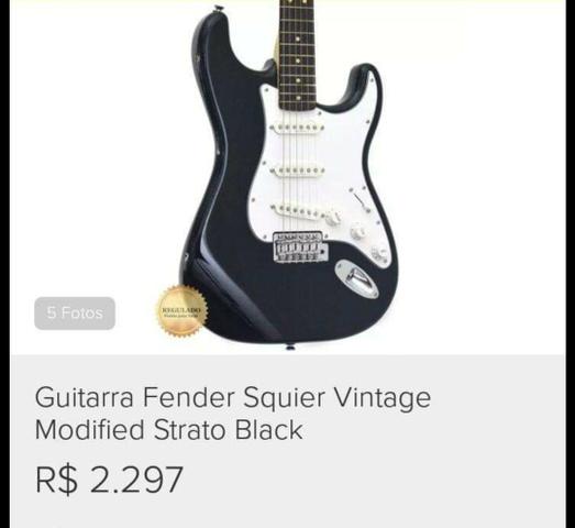 Guitarra Fender Squer preço imperdível - Foto 3