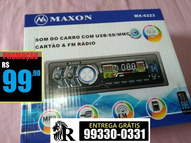 Som 4x75w Bluetooth pendrive rádio para carro (entrega grátis)