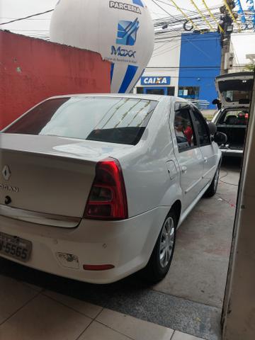 Renault Logan ano 2012 entrada + parcelas 489,00 fx cdc- grátis IPVA 2020 e gnv - Foto 4