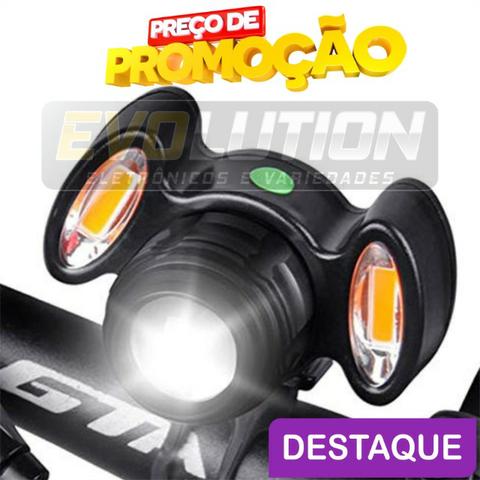 Farol para bicicleta Usb Recarregável ultra potente
