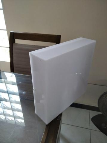 Plafon Sobrepor Quadrado Branco