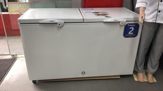 Freezer horizontal 503 litros tampa cega Fricon novo pronta entrega *