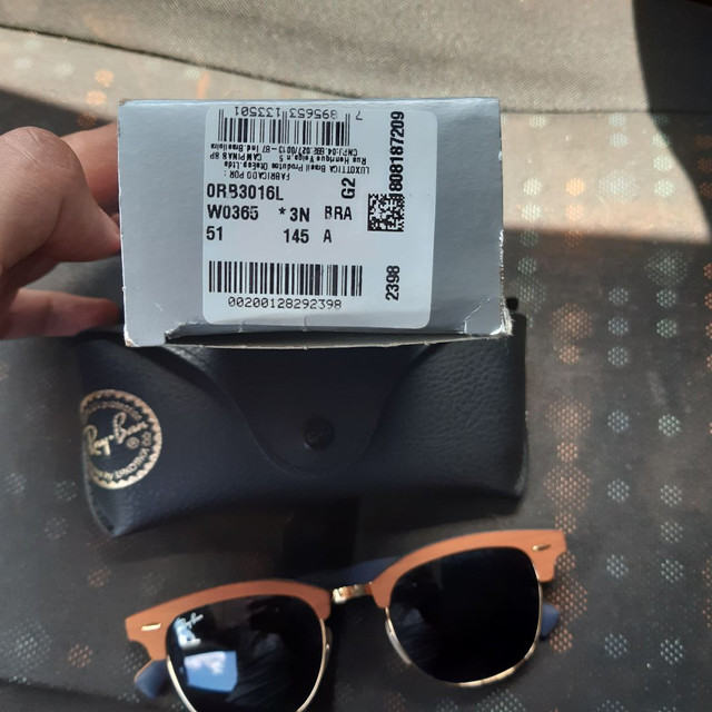 Óculos de Sol Ray Ban Clubmaster wood - Foto 2