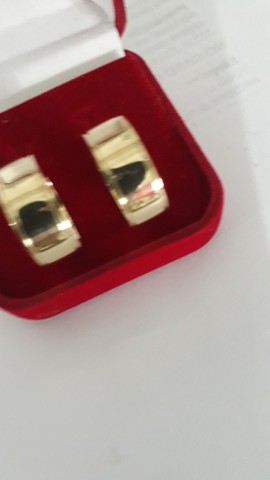 aliança moeda Antiga  noivado ou casamento - Foto 2
