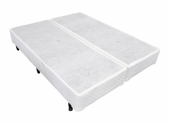 Cama box Base Casal/ Queen / King bipartido em poliéster