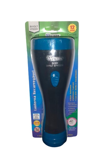 Lanterna 12 Leds Recarregável Curta Bivolt Western