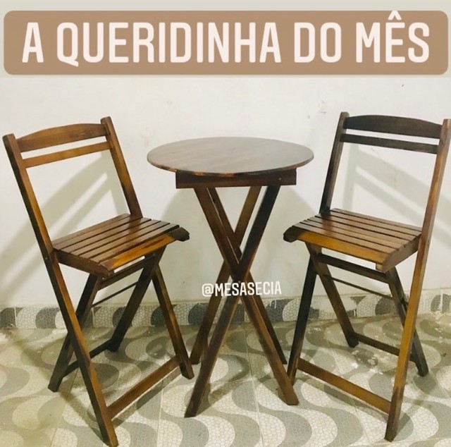 Mesa e cadeira | jogo bistrô 
