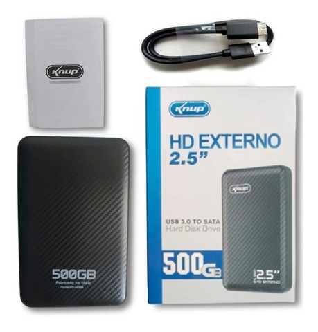 HD EXTERNO 500GB SLIM 2.5 POL KNUP KP-HD810 SATA 