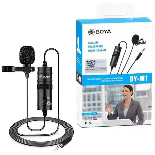 (NOVO) Microfone Lapela Boya BY-M1