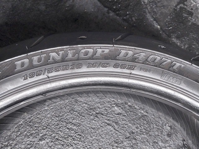 pneu usado  dunlop d407t 180/55-18 - Foto 4