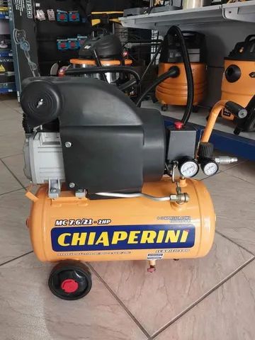 Compressor de ar 7,6Pés 21L 2hp Monofásico Chiaperini (Loja/Novo) - Foto 5