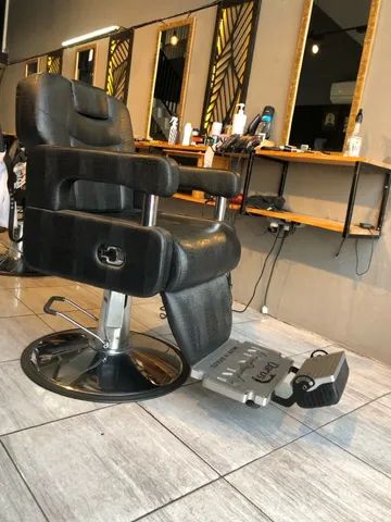 Poltrona Reclinavel Barbeiro Cabeleireiro Barbearia