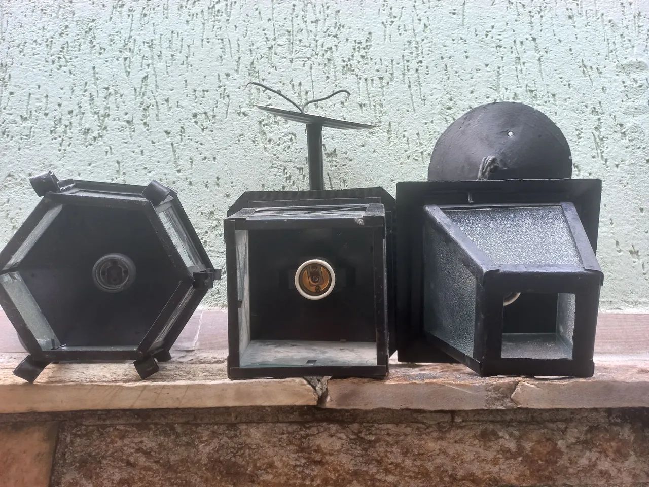 3 Luminárias arandelas antigas  - Foto 2
