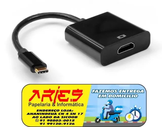 adaptador usb tipo c x hdmi pluscable adp-usbchdmi10bk 4k 15 cm