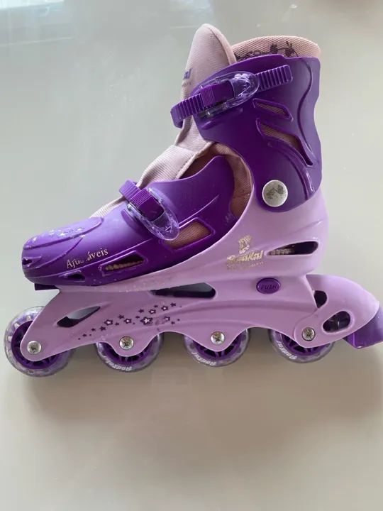 Patins Inline Infantil Lilás