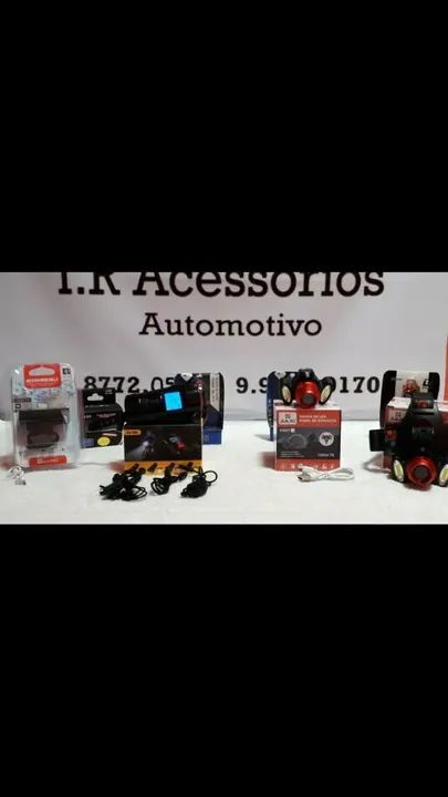 Farol e lanterna traseira de sinalização de Bicicleta LED aceito cartão! - Foto 3