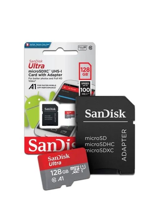 Cartão de Memória SanDisk Ultra 128GB microSDXC UHS-I com adaptador - Foto 2