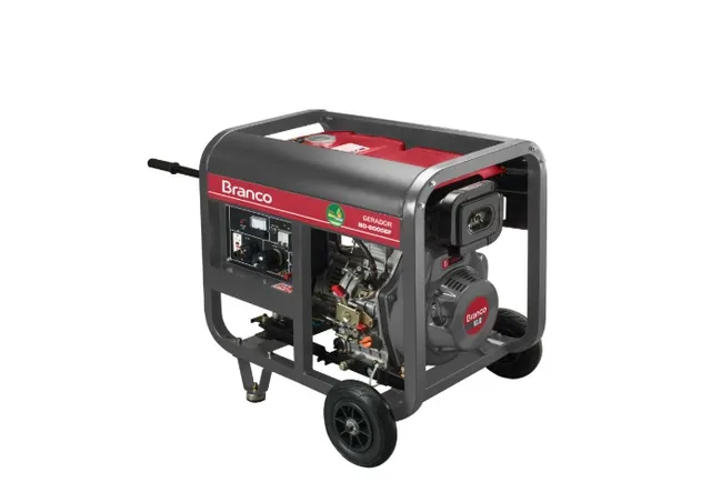 Gerador a Diesel BD8000EF Branco Apto a ATS