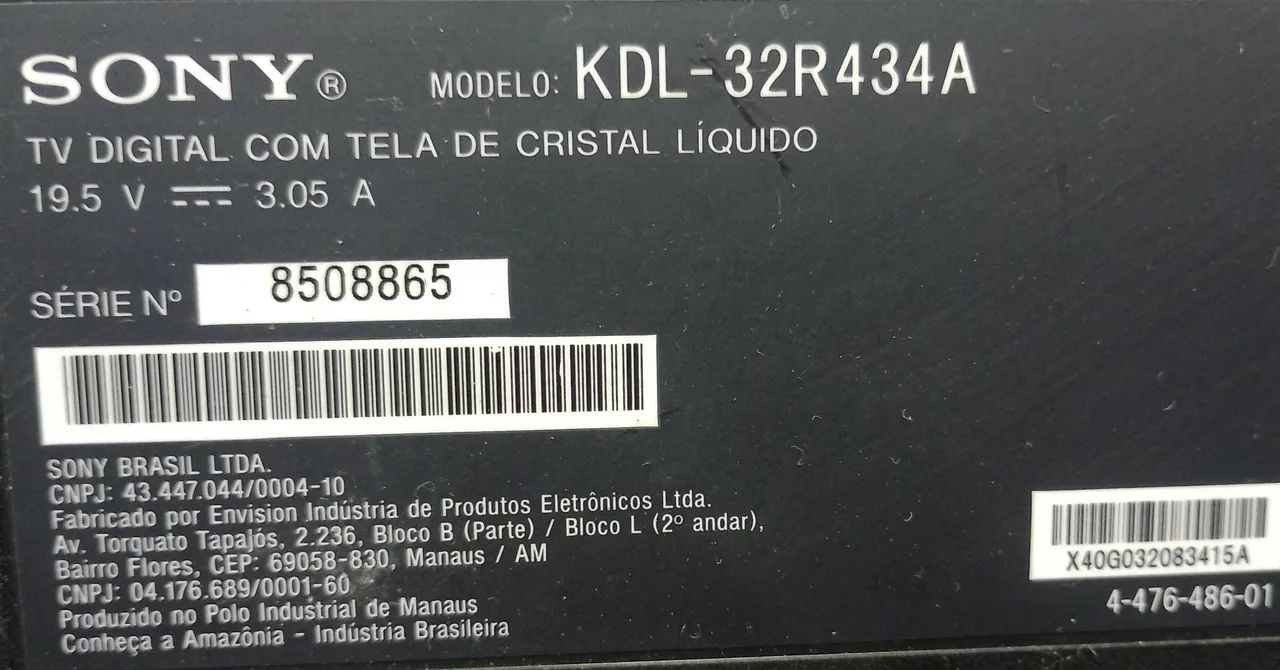 Placa principal TV Sony32" KDL-32R434A - Foto 3