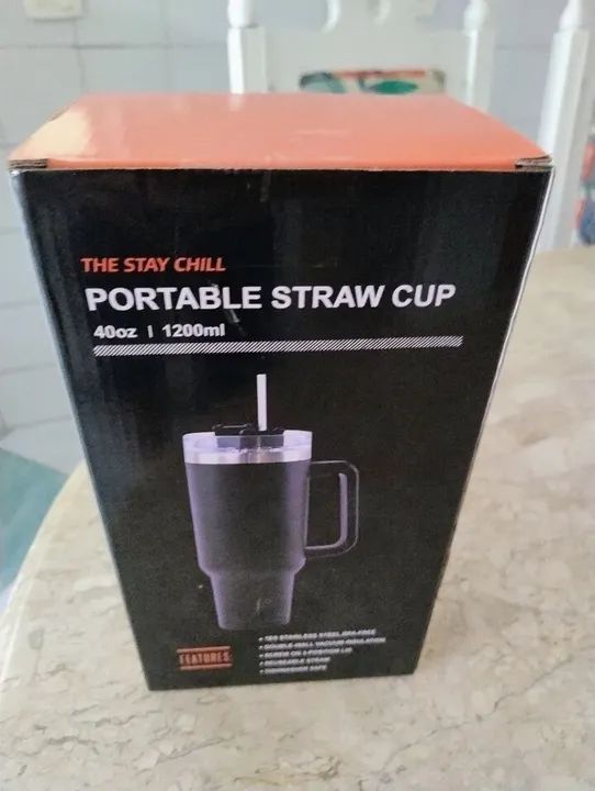 Caneca Térmica com Canudo 40oz - Foto 3