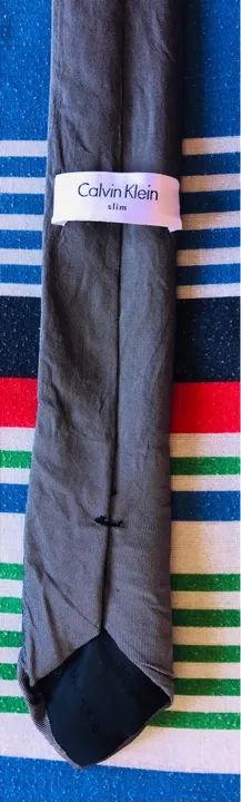 Gravata Calvin Klein slim masculina  - Foto 4
